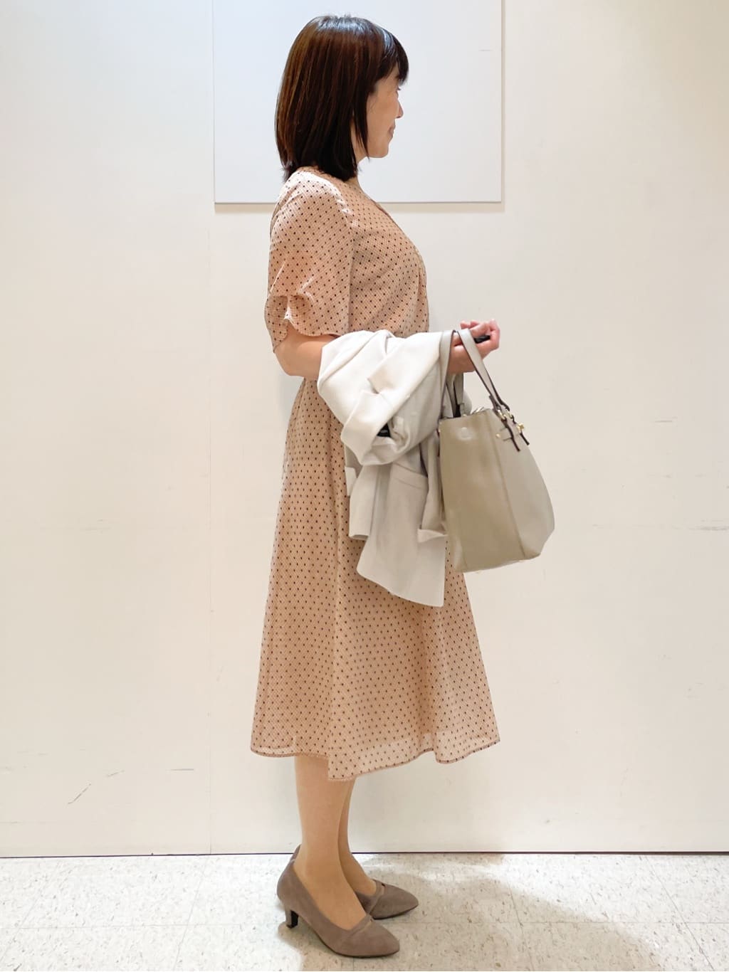めいさんの「Reflect｜【マシンウォッシュ可／セットアップ可】コツキ柄プリントブラウス」を使ったコーディネート