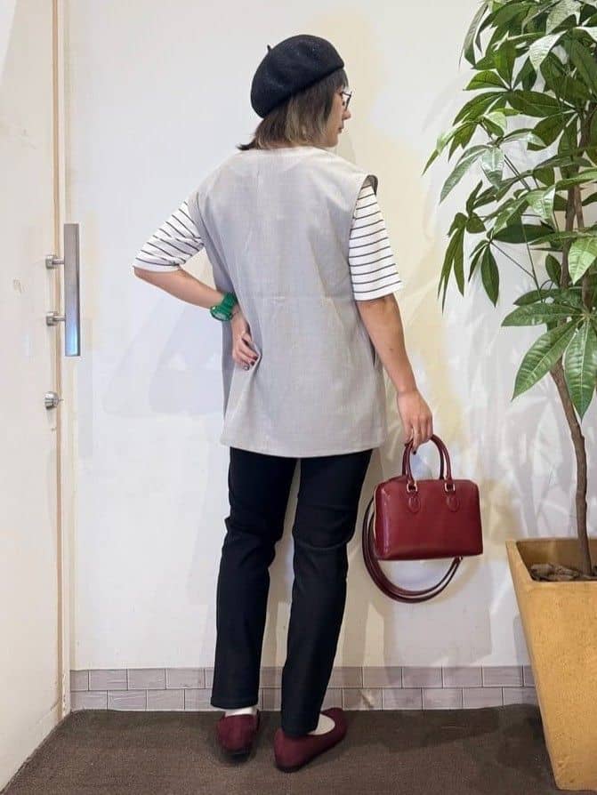 misakiさんの「SHOO･LA･RUE｜【S-LL/セットアップ可/洗濯後しわになりにくい】ダブルベスト」を使ったコーディネート