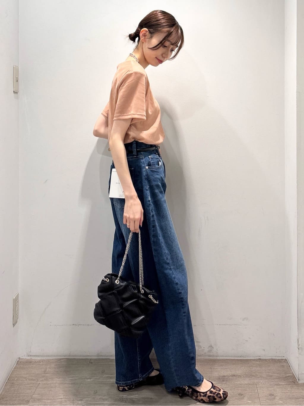 ぶまりんさんの「OPAQUE.CLIP｜フロッキーチュールTシャツ【洗濯機洗い可】」を使ったコーディネート