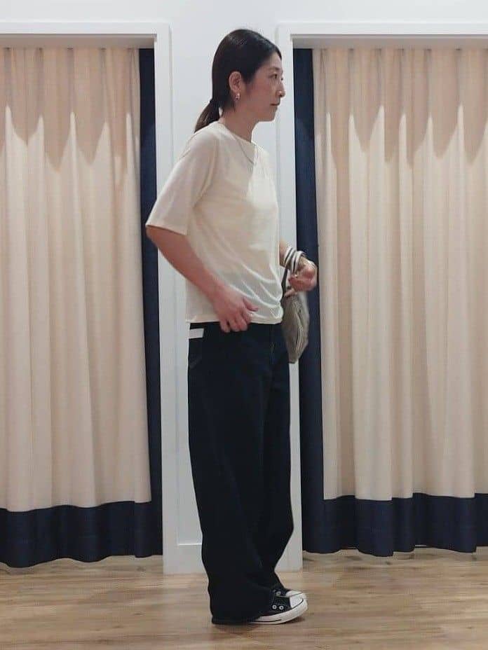 HIROさんの「Dessin｜【洗える】シアーベロアトップス」を使ったコーディネート