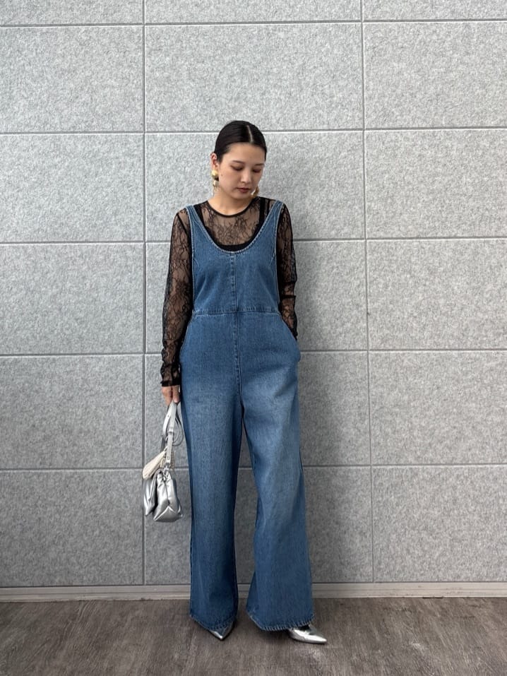ayanoさんの「INDIVI｜レースストレッチカットソー」を使ったコーディネート