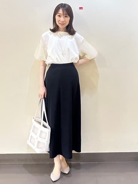 Miwaさんの「UNTITLED｜フープトップネックレス」を使ったコーディネート