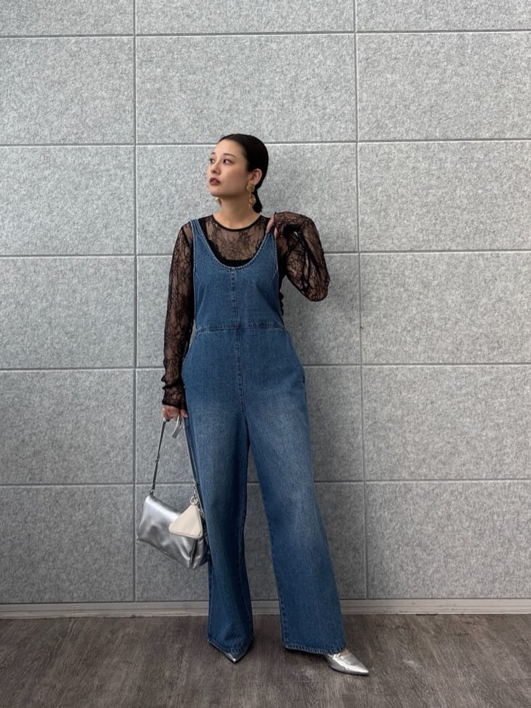 ayanoさんの「INDIVI｜レースストレッチカットソー」を使ったコーディネート