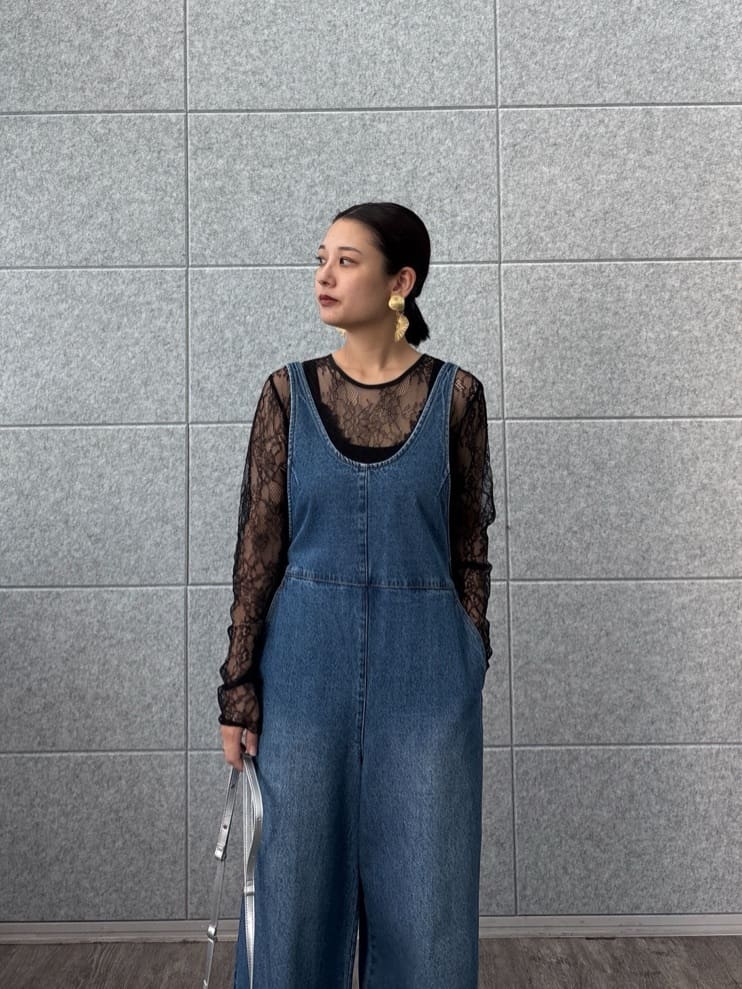 ayanoさんの「INDIVI｜レースストレッチカットソー」を使ったコーディネート