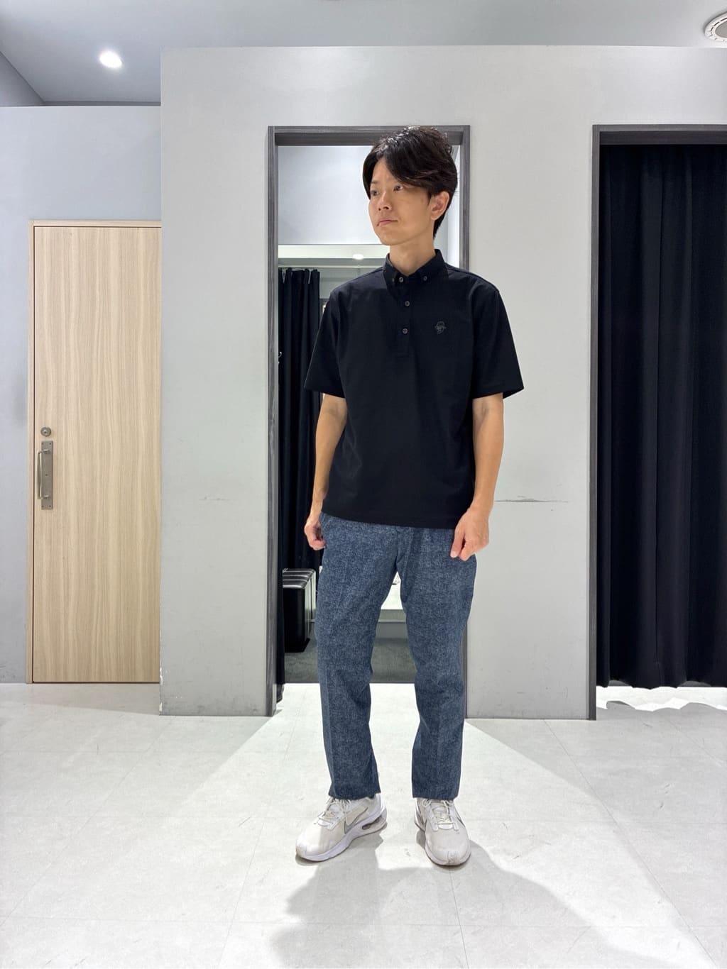 わいずみさんの「TAKEO KIKUCHI｜【抗菌防臭】COOL DOTS（R）ドビープリント パンツ」を使ったコーディネート