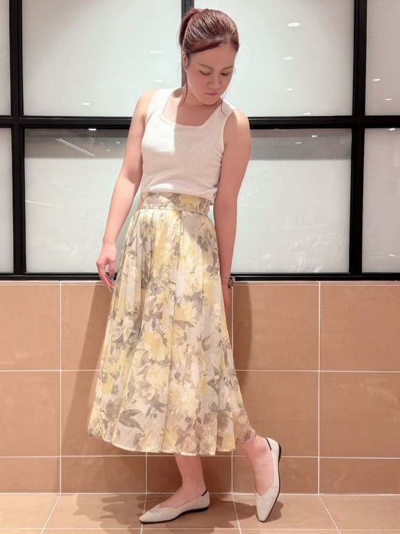 すみれさんの「ESPERANZA｜Oito和紙フラットパンプス」を使ったコーディネート