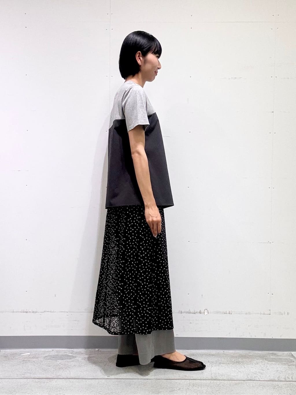 naoさんの「INDIVI｜【洗える】ビスチェレイヤード風トップス」を使ったコーディネート