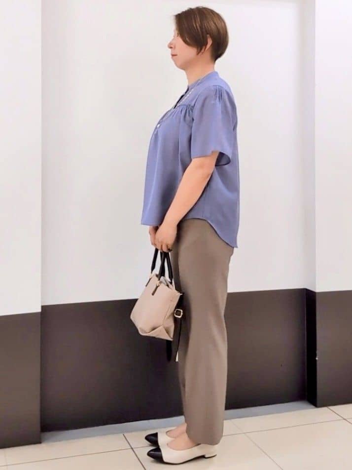 じゅりさんの「Reflect｜【マシンウォッシュ可】リネンライクフレアパンツ」を使ったコーディネート