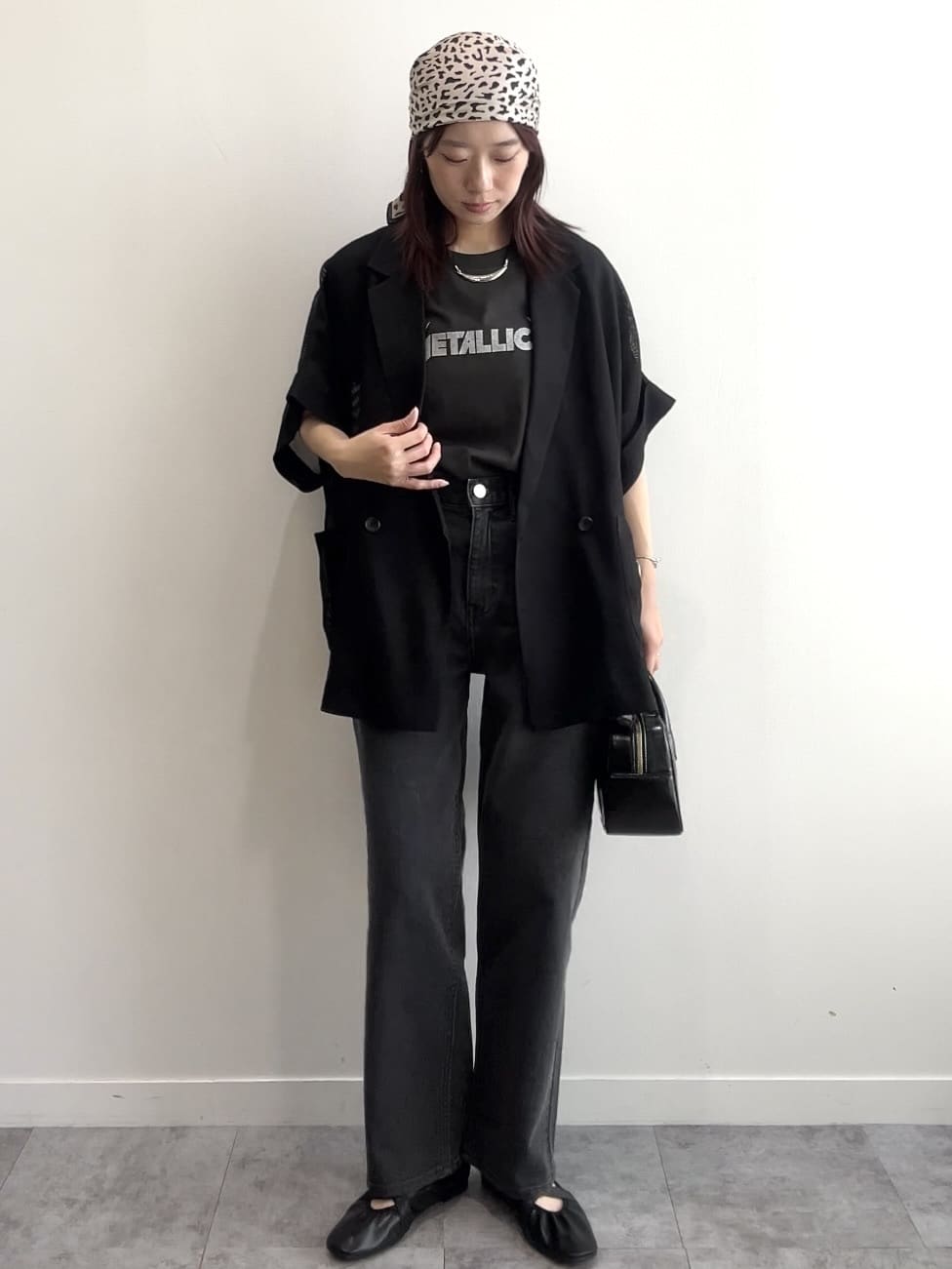 RINAさんの「OPAQUE.CLIP｜メッシュテーラードジャケット【洗濯機洗い可】」を使ったコーディネート