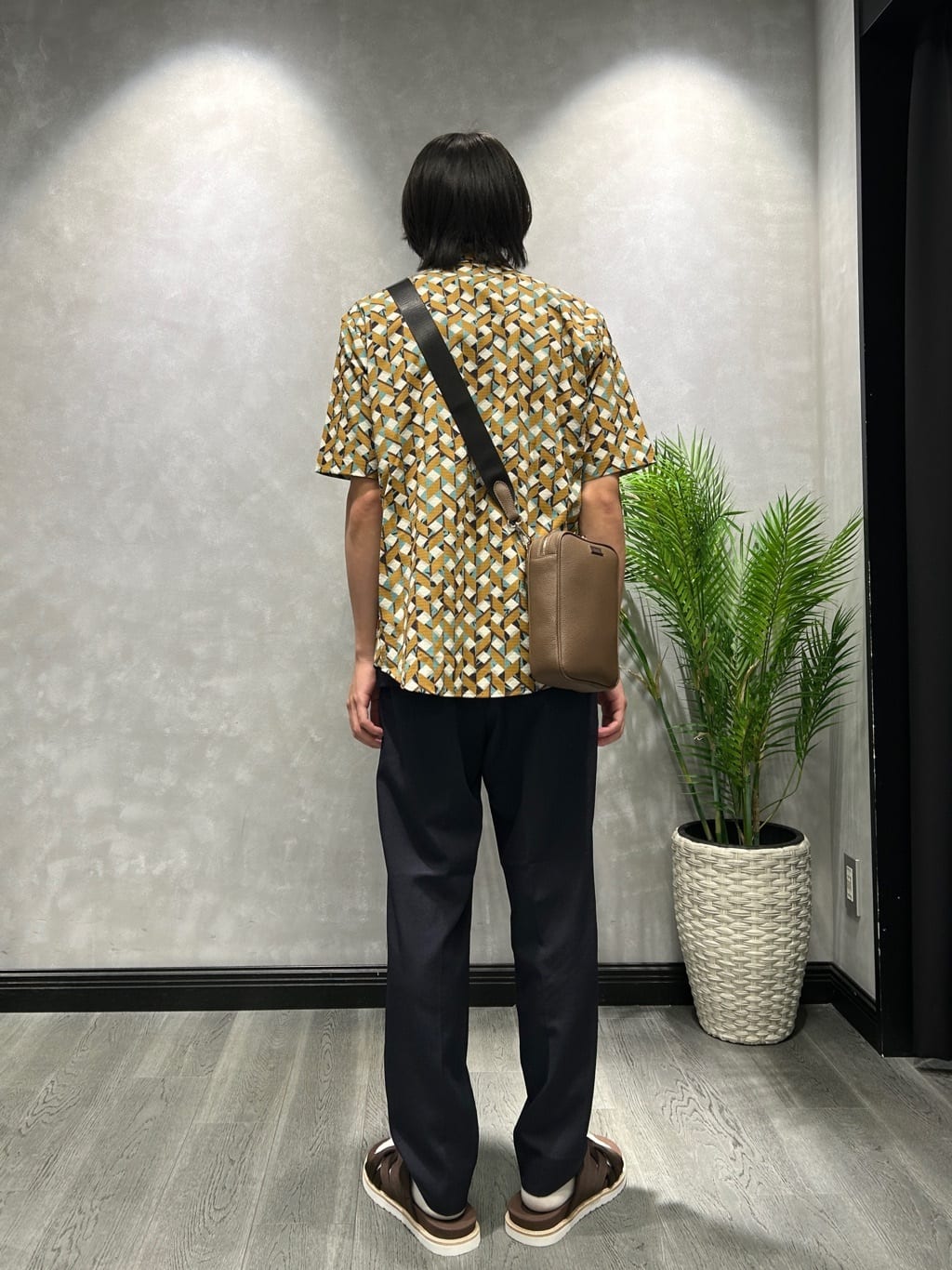 ruiさんの「TAKEO KIKUCHI｜【COOL CITY WEAR】籠目アート柄 サッカーシャツ /通気性」を使ったコーディネート