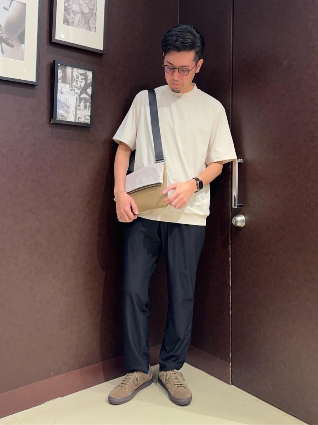 shuheiさんの「TAKEO KIKUCHI｜【COOL CITY WEAR】テーラードTシャツ /接触冷感」を使ったコーディネート