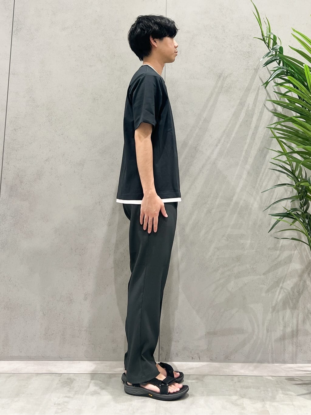 SHI-MAさんの「THE SHOP TK｜楊柳フェイクレイヤード半袖Tシャツ 【吸水速乾/毛玉になりにくい/洗濯機OK】」を使ったコーディネート