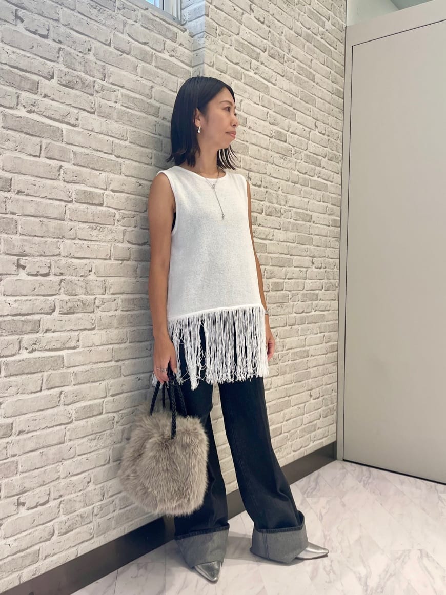 Mikoさんの「INDIVI｜ロールアップデニム」を使ったコーディネート