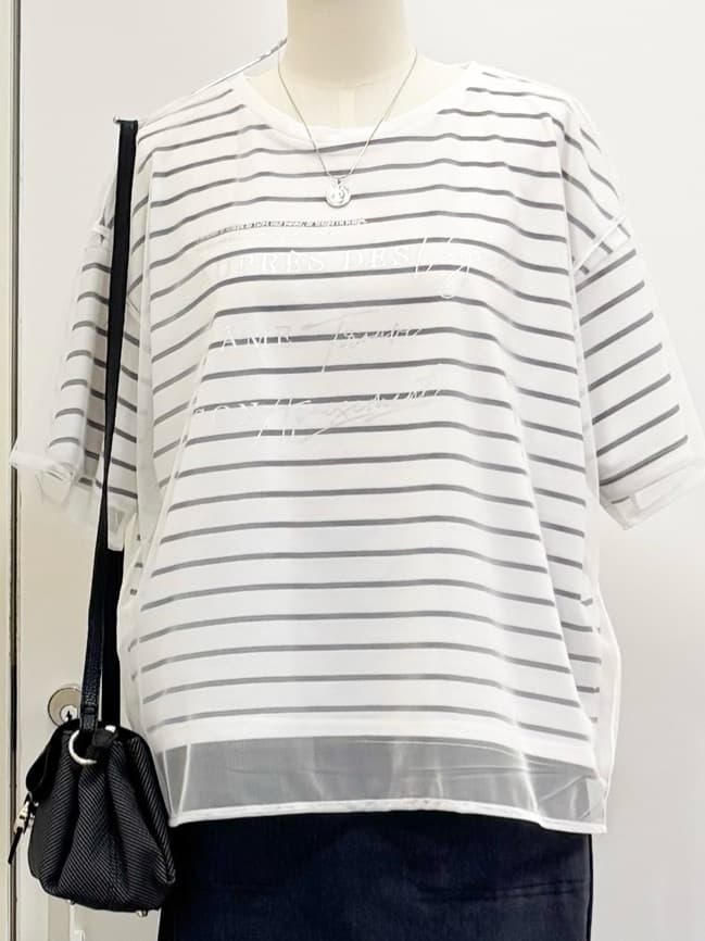yukariさんの「grove｜ラフだけどおしゃれ　チュールレイヤードTシャツ」を使ったコーディネート