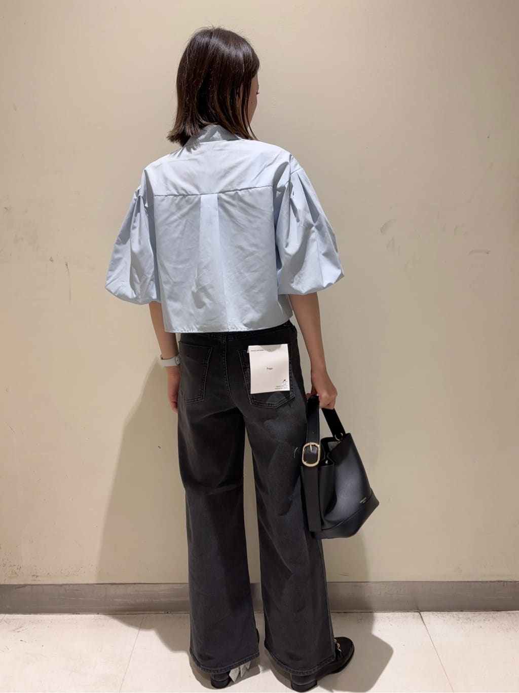 moさんの「OPAQUE.CLIP｜コットンリブキャミソール【洗濯機洗い可】」を使ったコーディネート