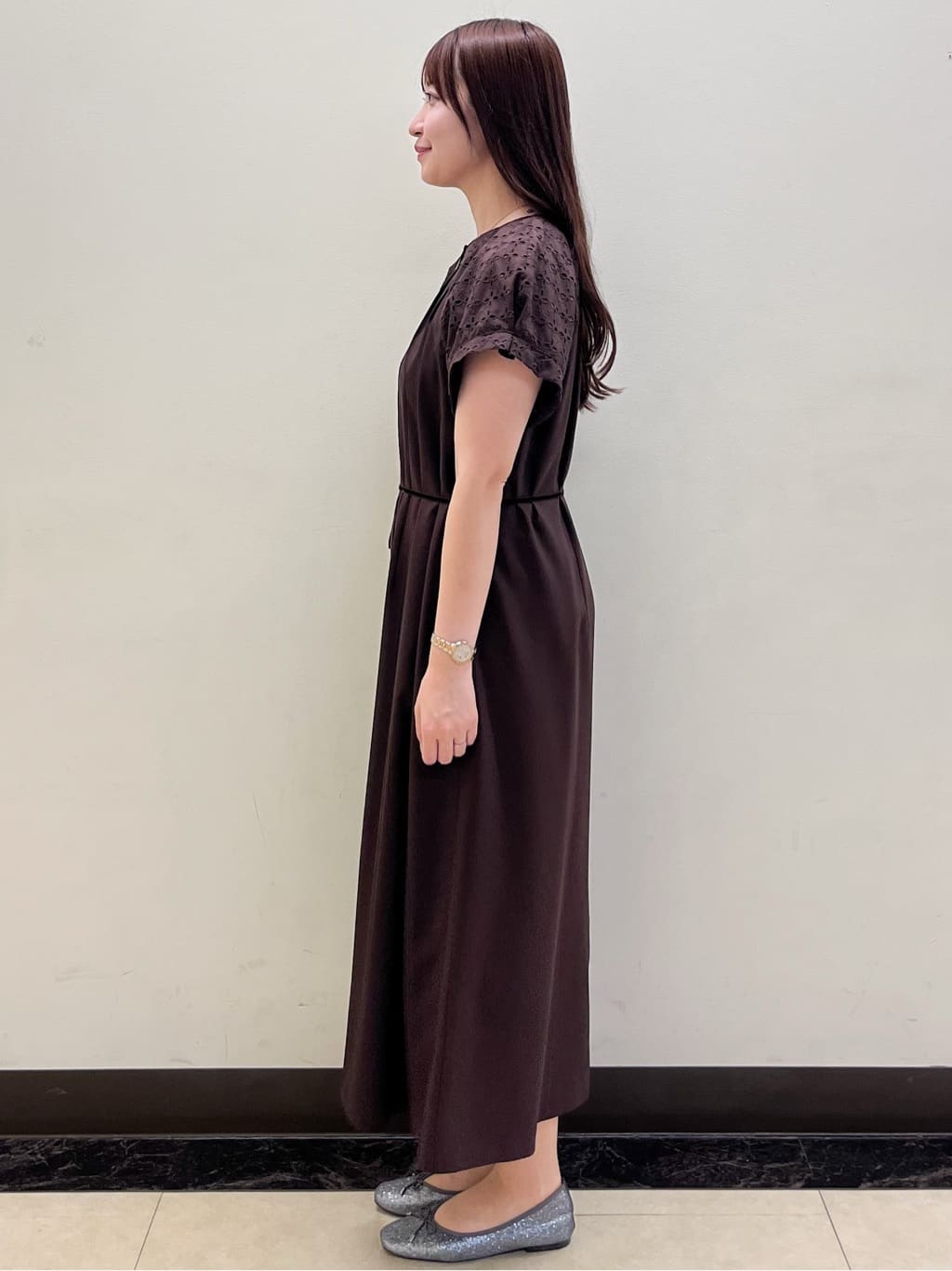 mikikoさんの「Reflect｜カットワークレーススリーブワンピース」を使ったコーディネート