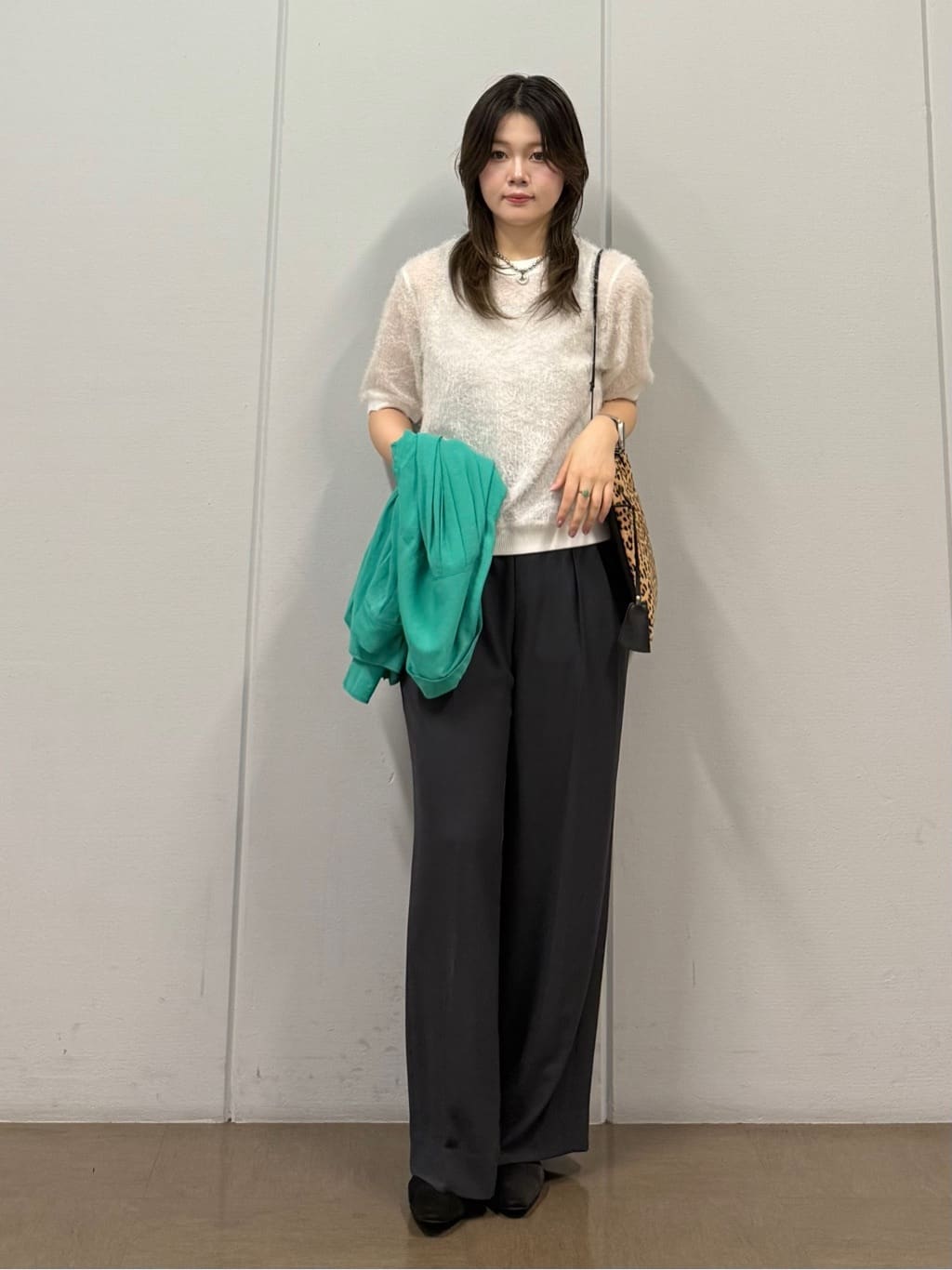 mizukiさんの「INDIVI｜ヘアリージャカードトップス」を使ったコーディネート