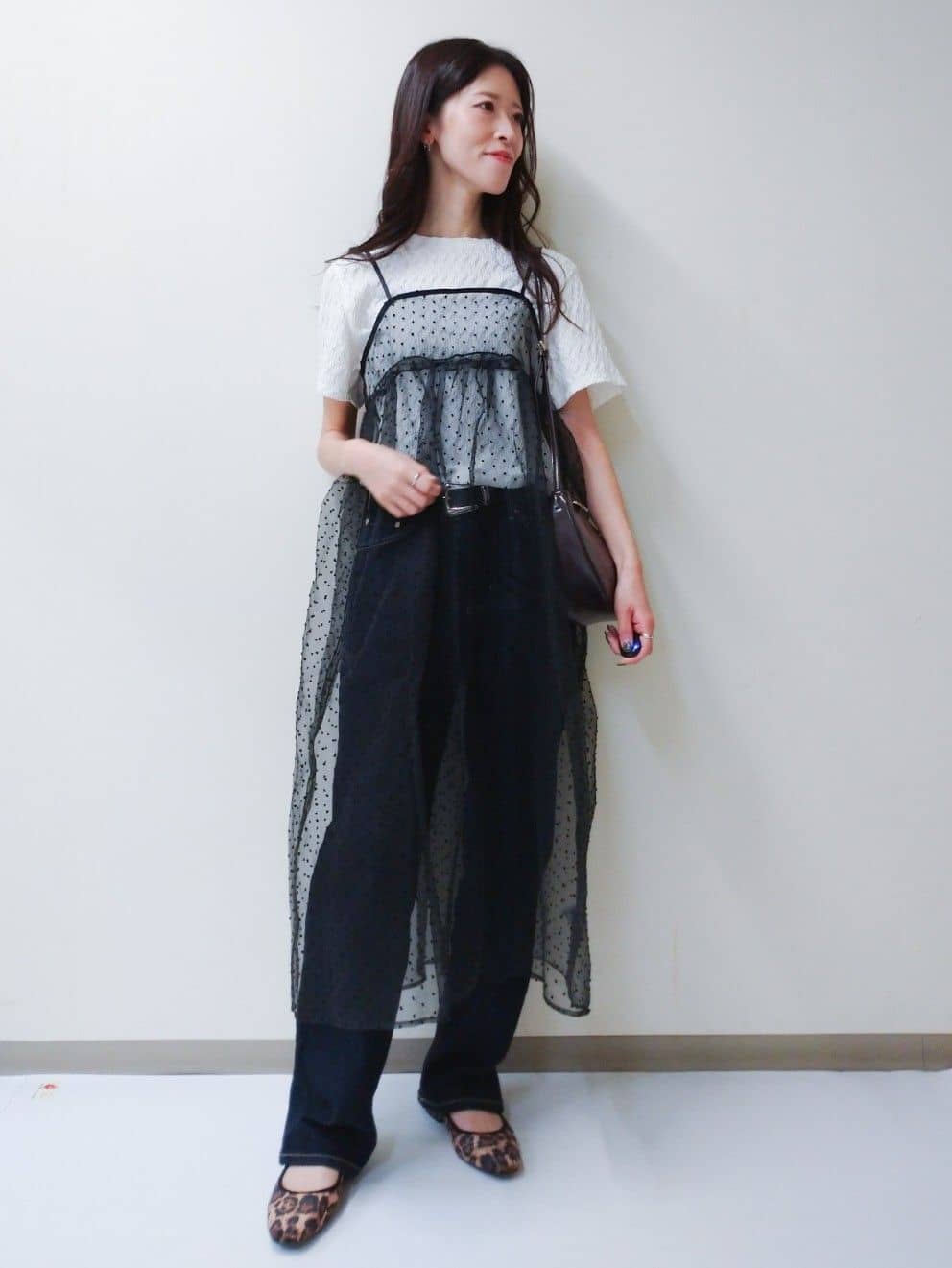 yuriさんの「OPAQUE.CLIP｜ふくれジャカードトップス【洗濯機洗い可】」を使ったコーディネート