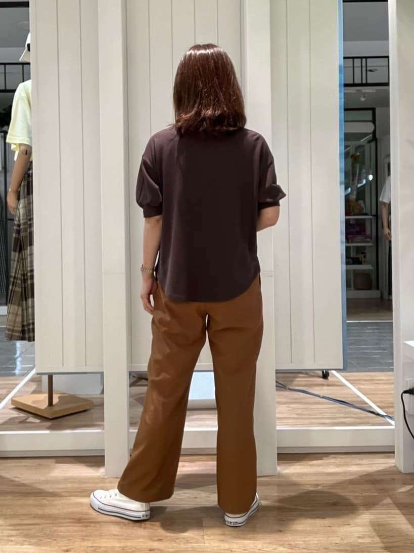 Fujitaさんの「Dessin｜【360度可愛い/前後2WAY/洗える】ライトコットンヘンリーカットソー」を使ったコーディネート