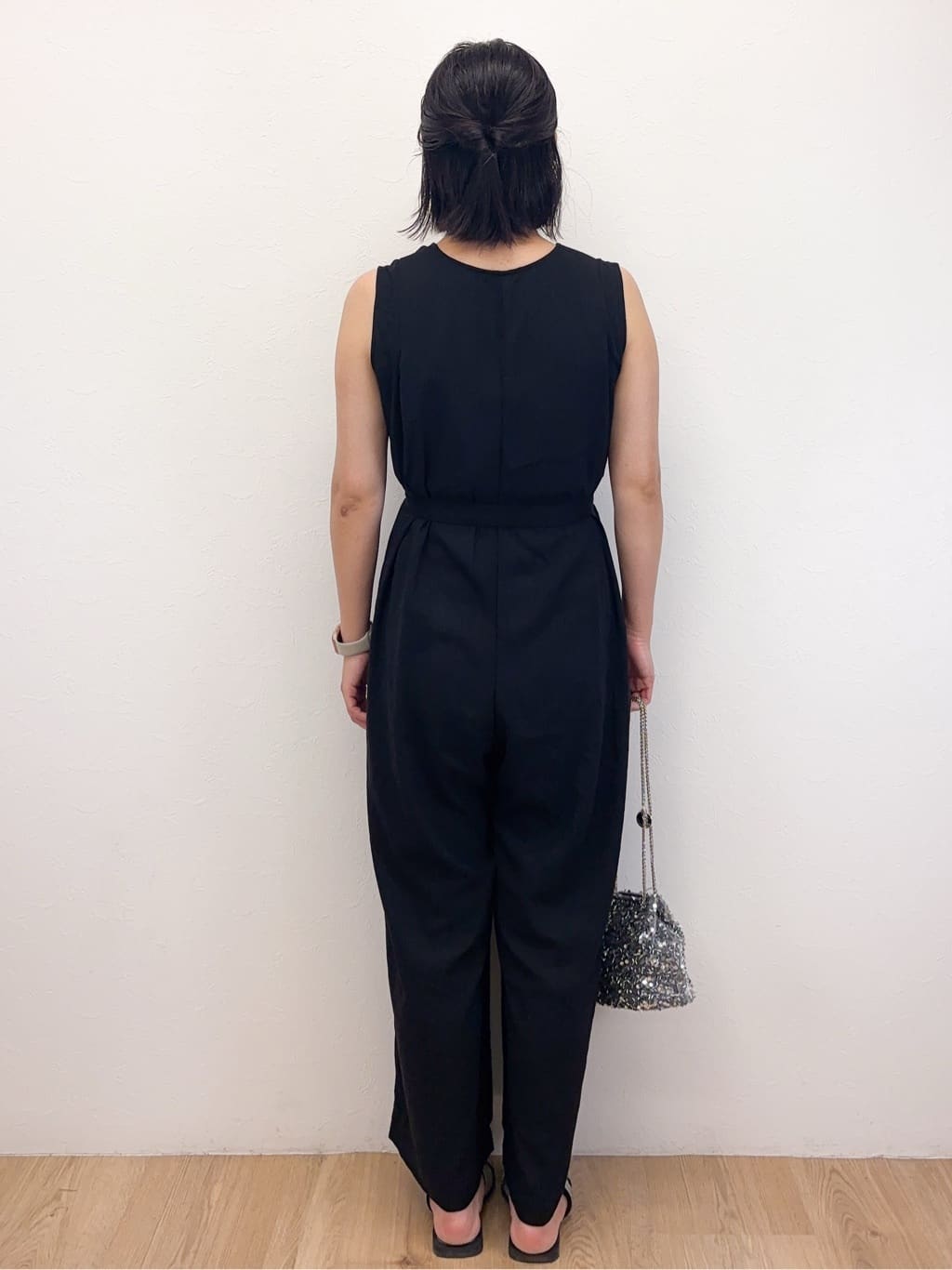 Takeさんの「OPAQUE.CLIP｜《Can Cam掲載》麻混ベルト付きオールインワン【洗濯機洗い可】」を使ったコーディネート