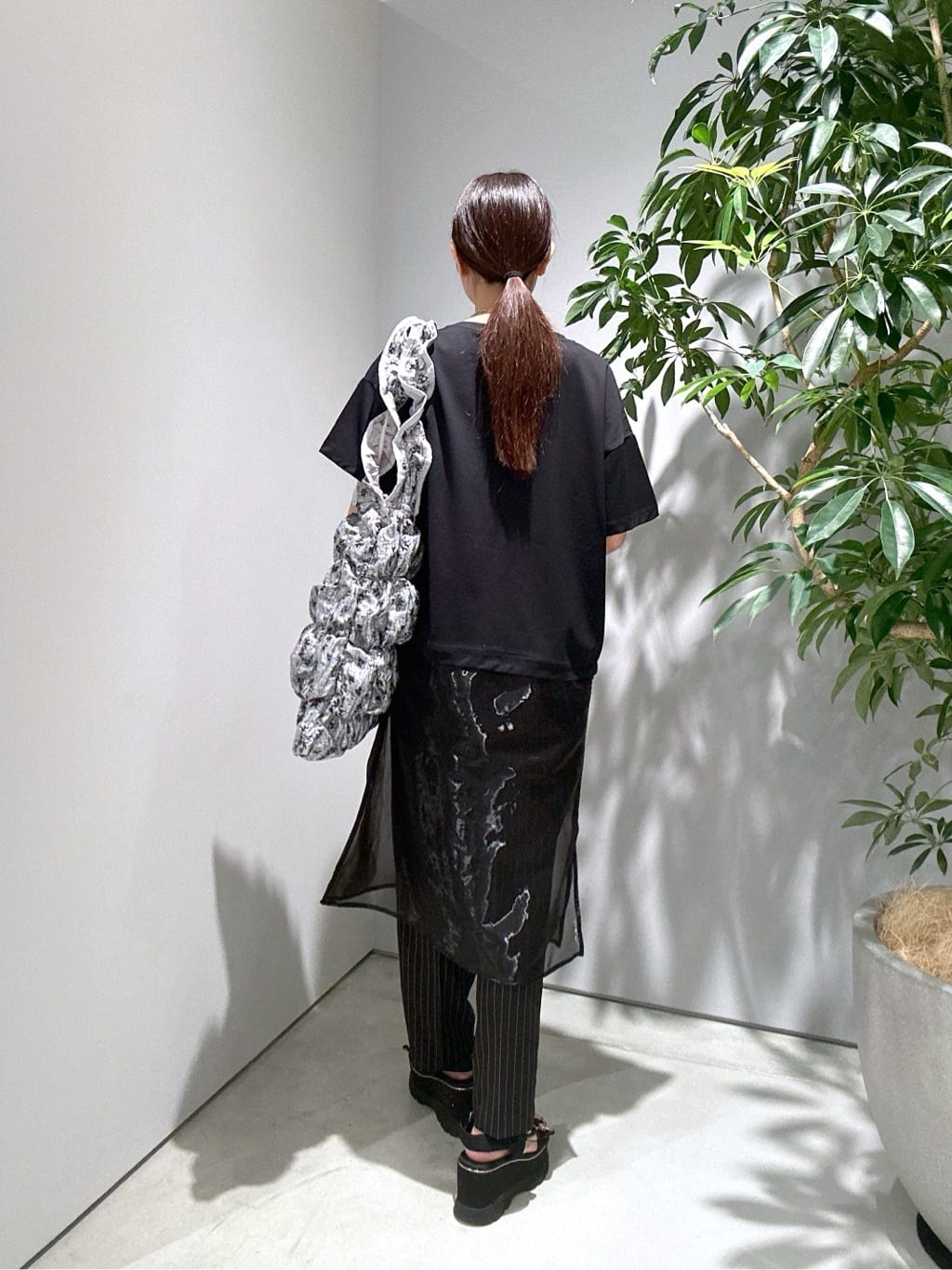 Renoさんの「INDIVI｜シアードッキングTシャツ」を使ったコーディネート