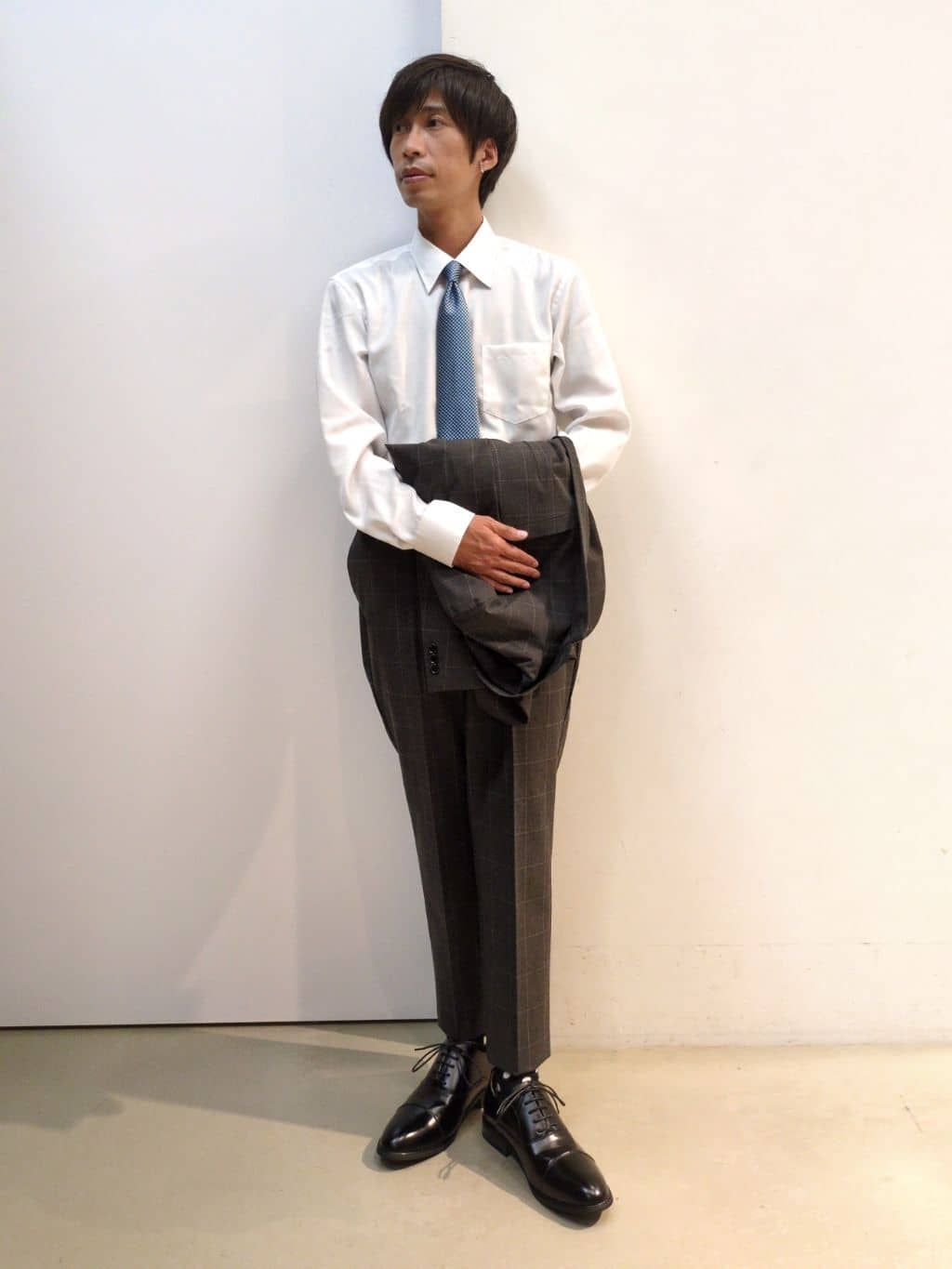 takeさんの「THE SHOP TK｜CARREMAN／キャリーマンTRジャケット【セットアップ可/洗濯機OK】」を使ったコーディネート