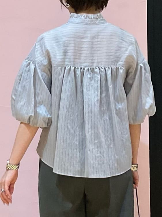 ogataさんの「DRESSTERIOR｜スパンコール2WAY巾着バッグ」を使ったコーディネート