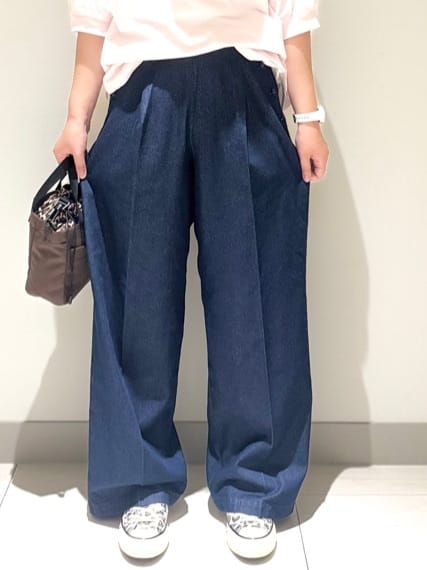 Liriさんの「Dessin｜【360度可愛い/前後2WAY/洗える】ライトコットンヘンリーカットソー」を使ったコーディネート