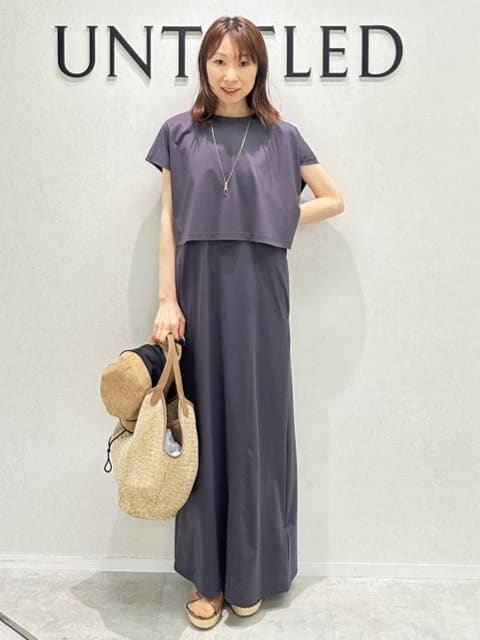 Miwaさんの「UNTITLED｜【接触冷感】ドレープリボンHAT」を使ったコーディネート