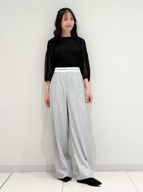 kayoさんの「INDIVI｜フロッキードットブラウス」を使ったコーディネート