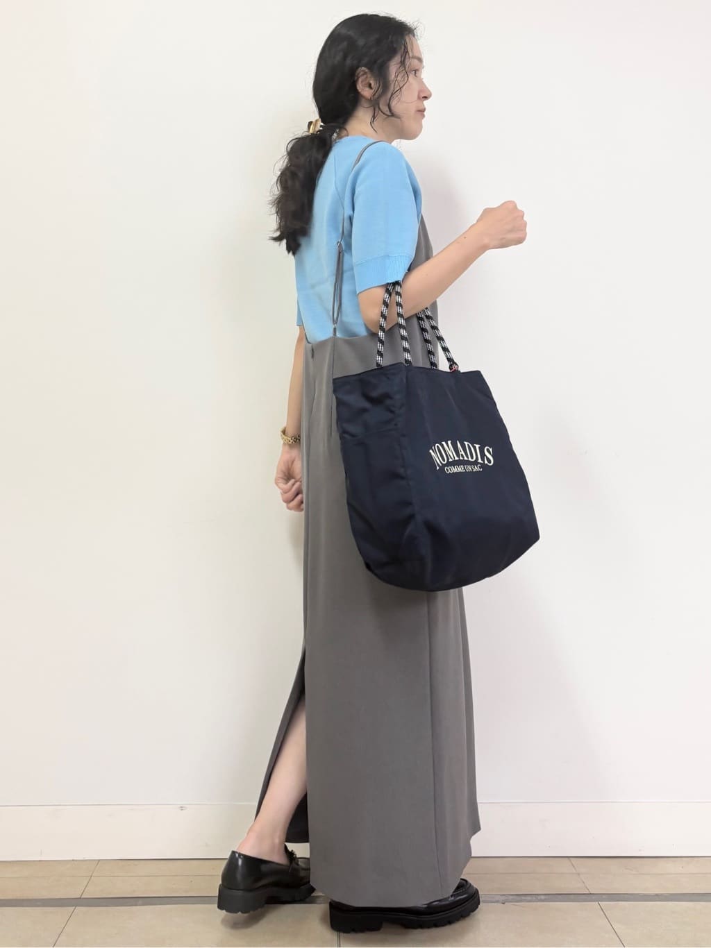 YOKOTAさんの「DRESSTERIOR｜◆【美人百花/モデル美香着用】コンフォートアイラインキャミワンピース」を使ったコーディネート