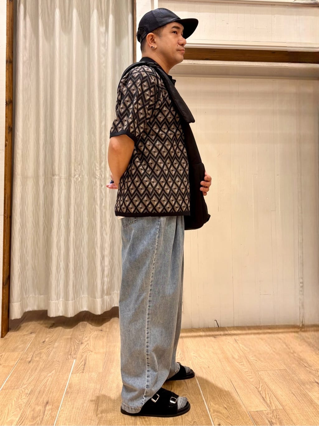 Pーyamaさんの「THE SHOP TK｜ジオメニットポロシャツ　【洗濯機OK】」を使ったコーディネート