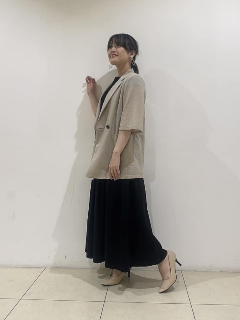 watanabeさんの「UNTITLED｜【吸水速乾/洗える】ハーフスリーブジャケット」を使ったコーディネート