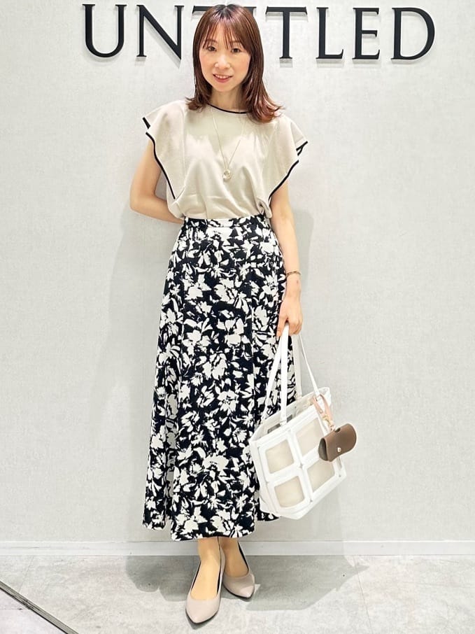 Miwaさんの「UNTITLED｜バイカラーメガネストラップ」を使ったコーディネート