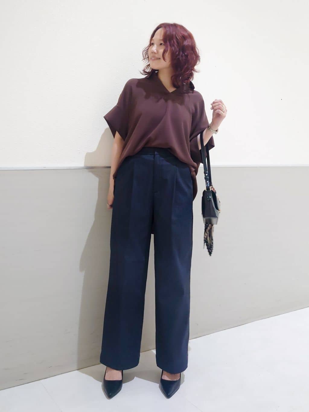 maruさんの「THE SHOP TK｜【インしなくても決まる】スキッパーシャツ/接触冷感/防シワ/速乾」を使ったコーディネート