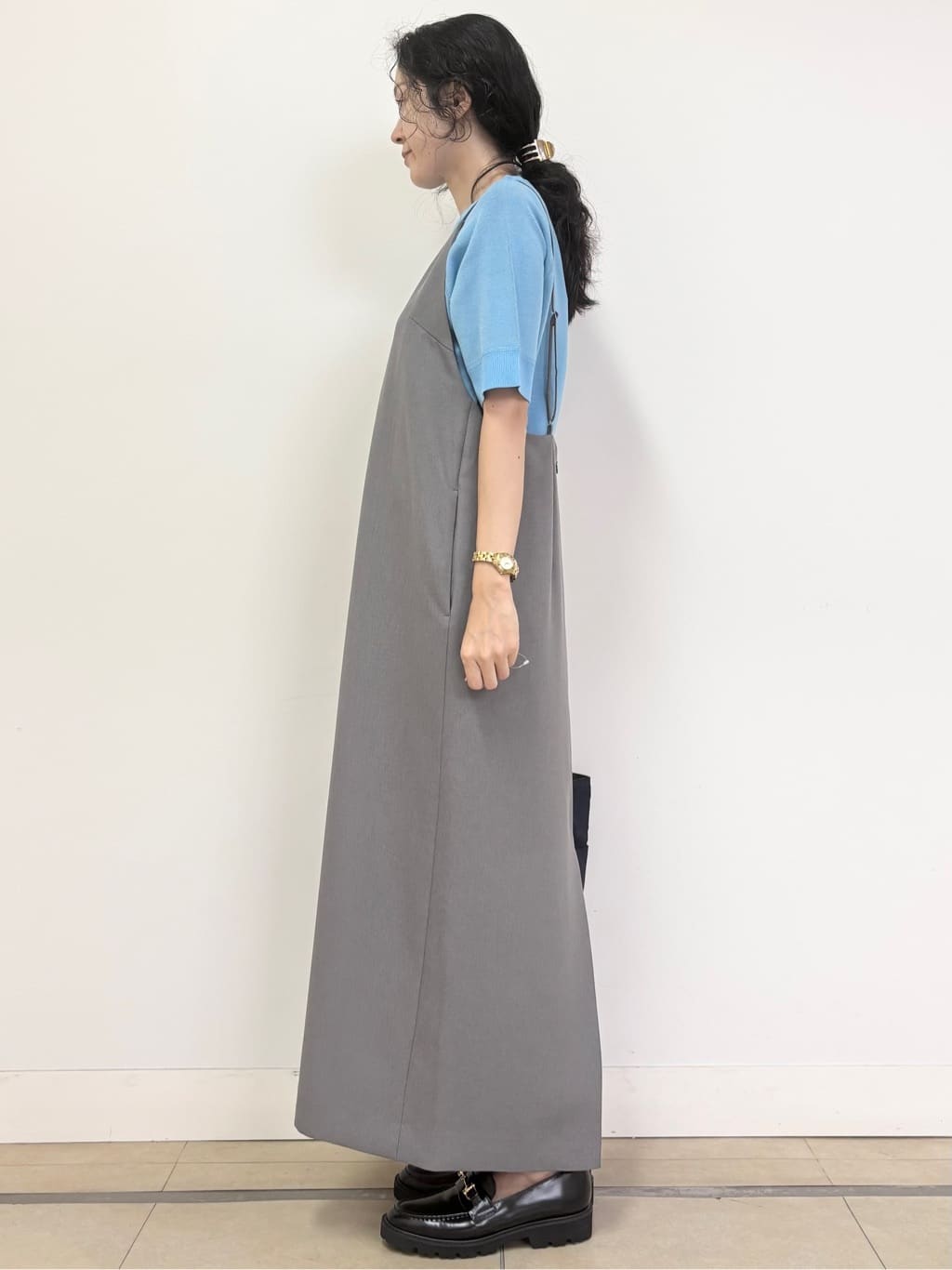 YOKOTAさんの「DRESSTERIOR｜◆【美人百花/モデル美香着用】コンフォートアイラインキャミワンピース」を使ったコーディネート