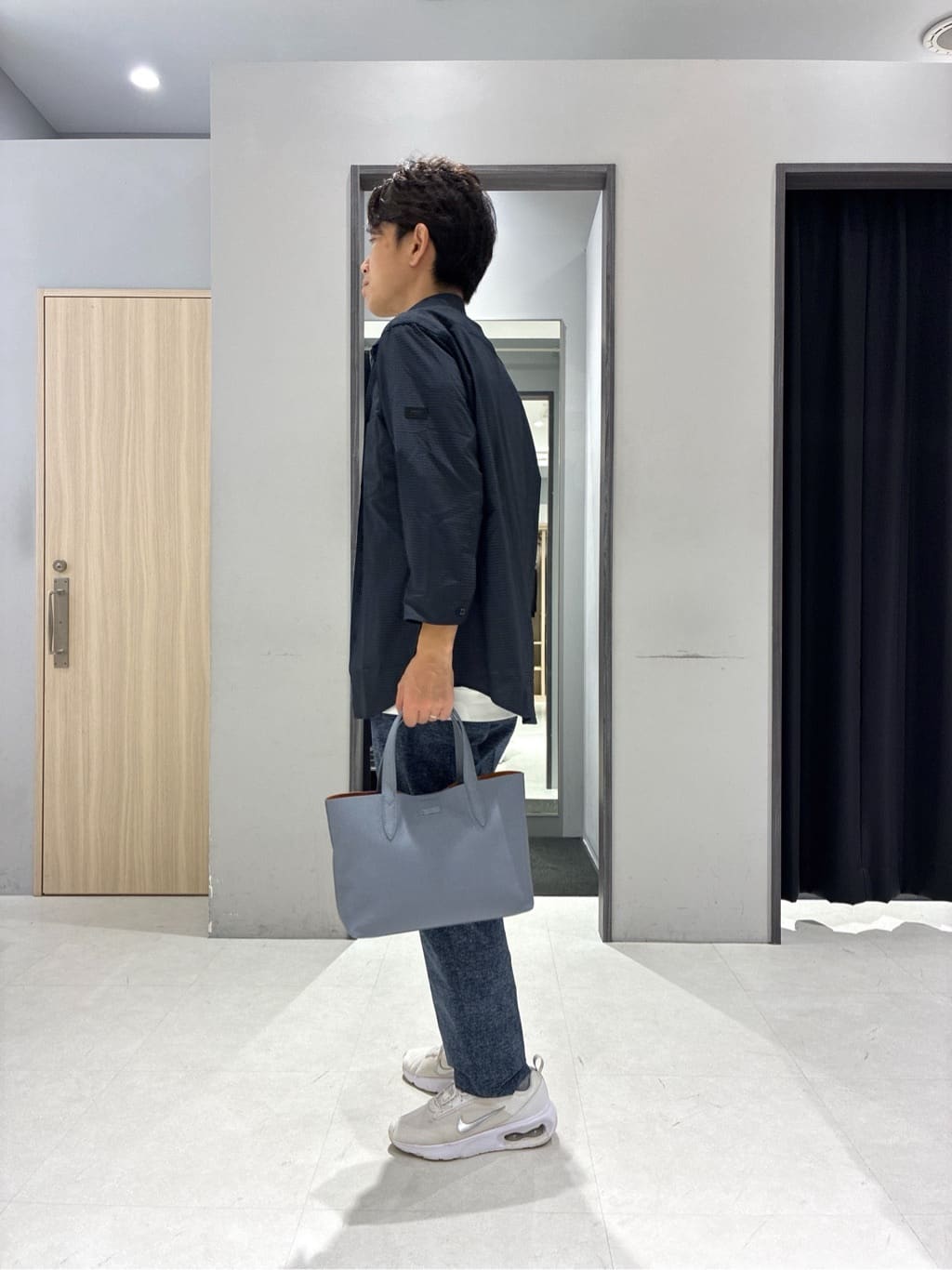 わいずみさんの「TAKEO KIKUCHI｜【COOL CITY WEAR】DotAir（R）サッカー シャツ」を使ったコーディネート