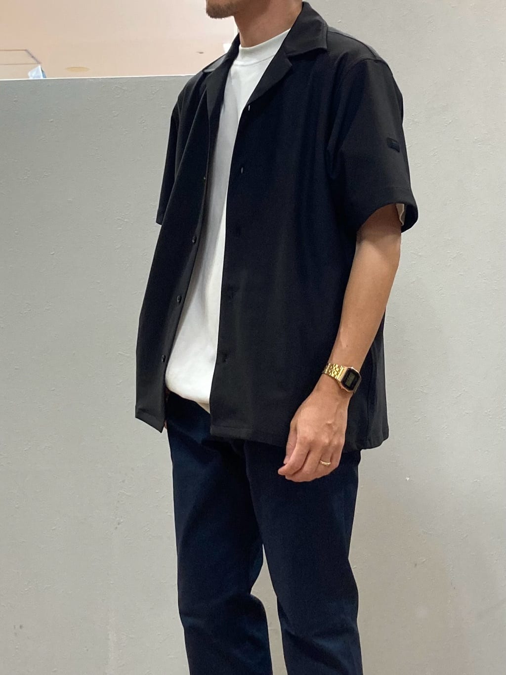 シュンさんの「TAKEO KIKUCHI｜【COOL CITY WEAR】エアートール オープンカラーシャツ /接触冷感・通気性」を使ったコーディネート
