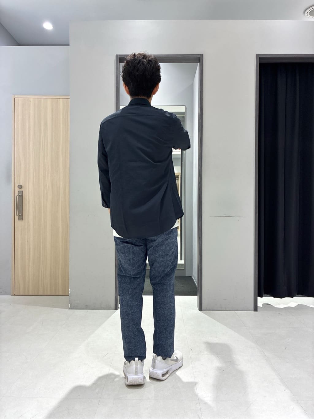 わいずみさんの「TAKEO KIKUCHI｜【COOL CITY WEAR】DotAir（R）サッカー シャツ」を使ったコーディネート