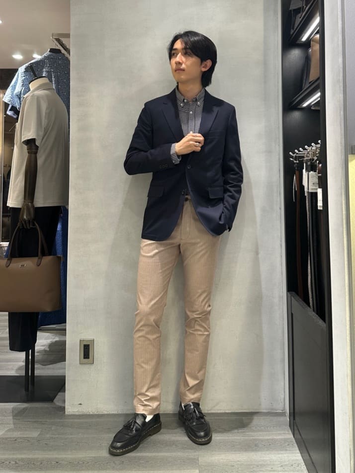 kotonaさんの「TAKEO KIKUCHI｜ピンジャージ 千鳥 ジャケット」を使ったコーディネート