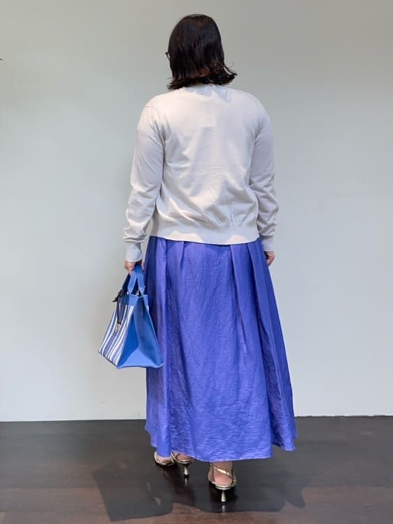 Asamiさんの「UNTITLED｜【手洗い可】マルチストライプニットバッグ」を使ったコーディネート
