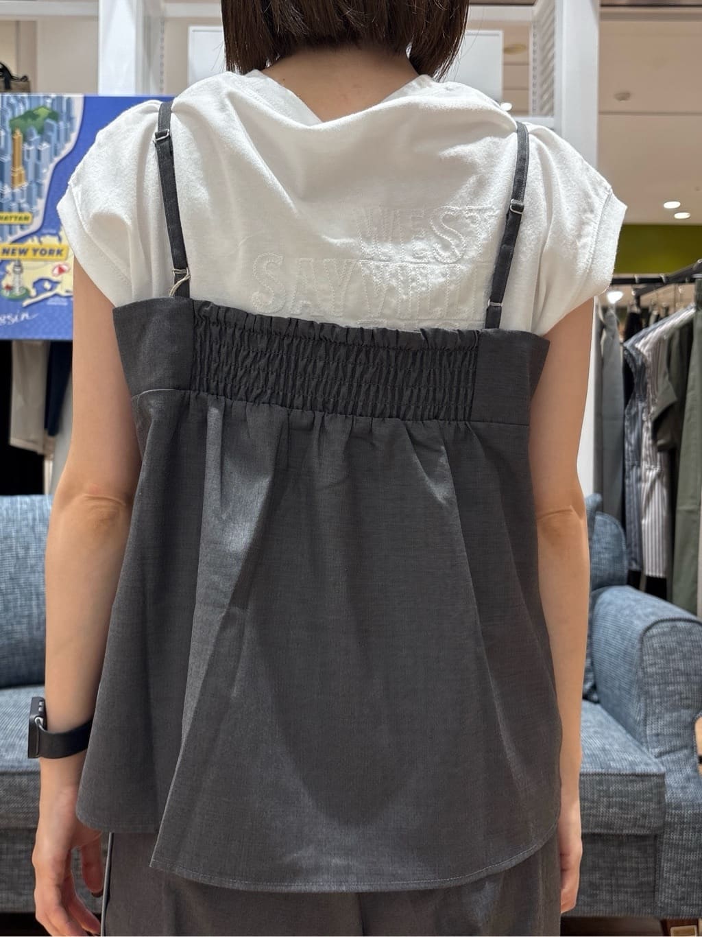risaさんの「Dessin｜【洗える】オーガニックコットンフレンチスリーブ」を使ったコーディネート