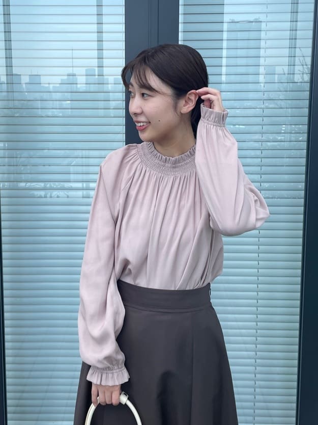abeさんの「Couture brooch｜【マシンウォッシャブル・美シルエット】裾シアーフレアスカート」を使ったコーディネート