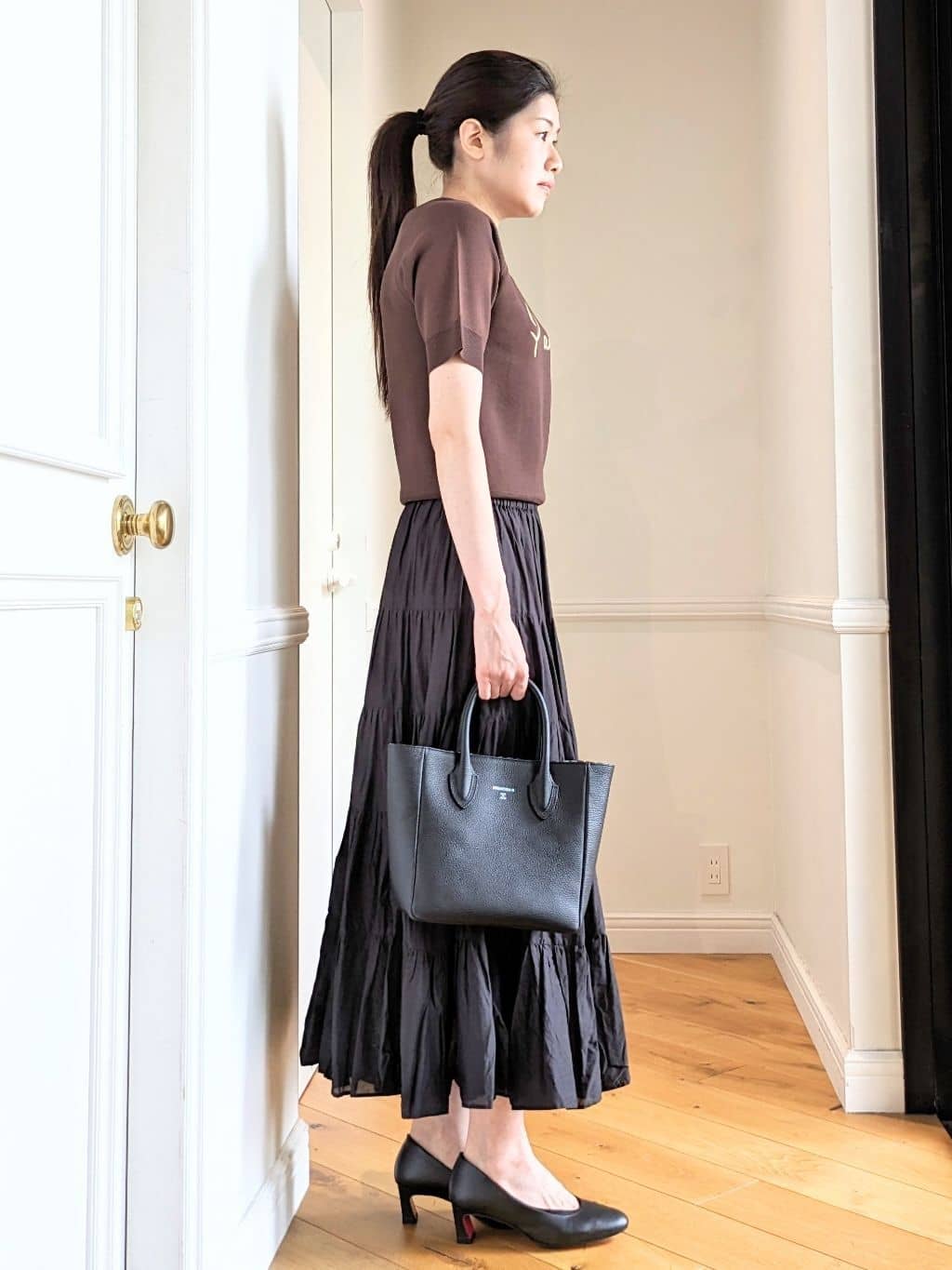 CHISAさんの「DRESSTERIOR｜【otonaMUSE5月号掲載/日本製】シュリンクレザーミニトート」を使ったコーディネート