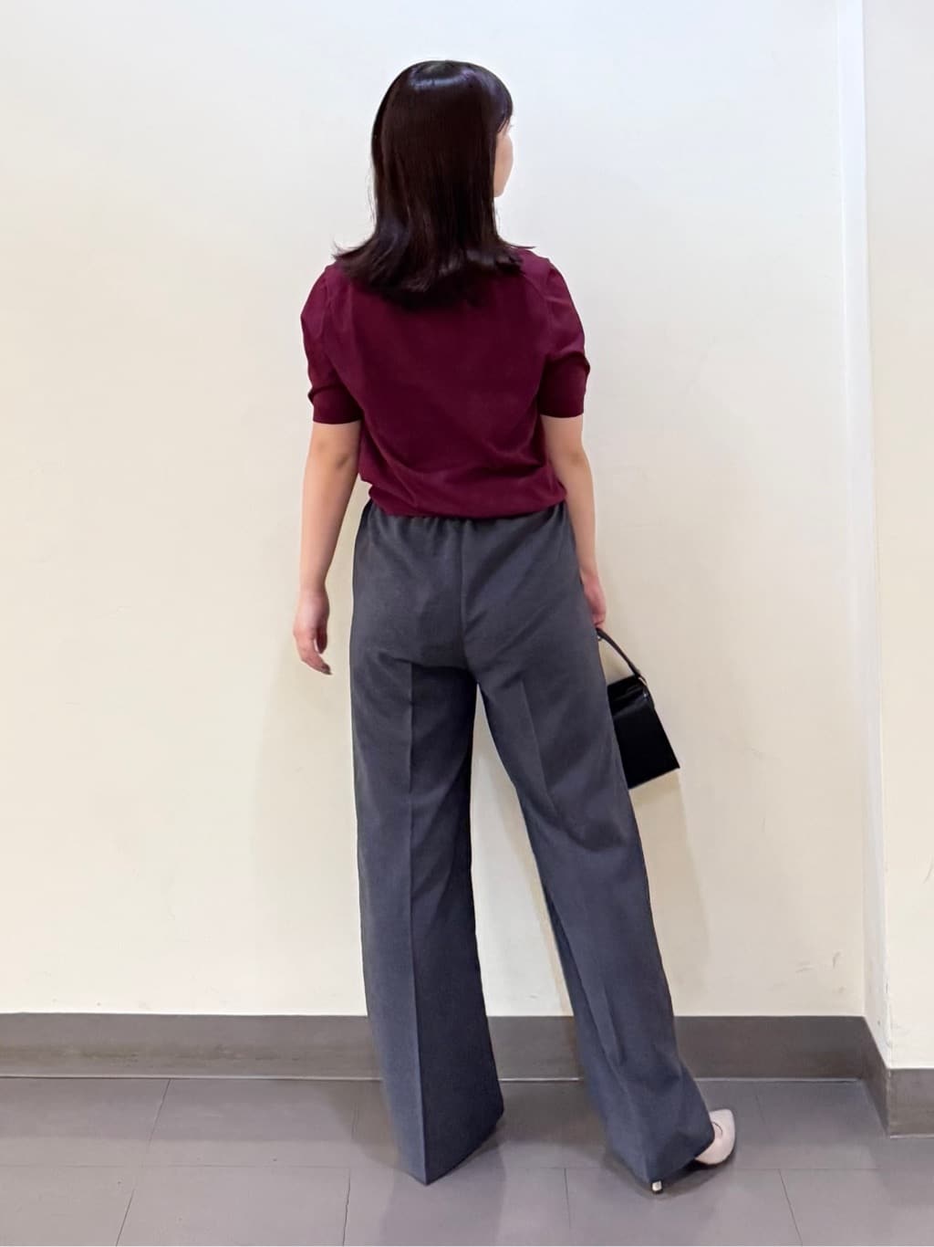 いくみさんの「UNTITLED｜【トレンド/きれいめ】5分袖ポロニット」を使ったコーディネート