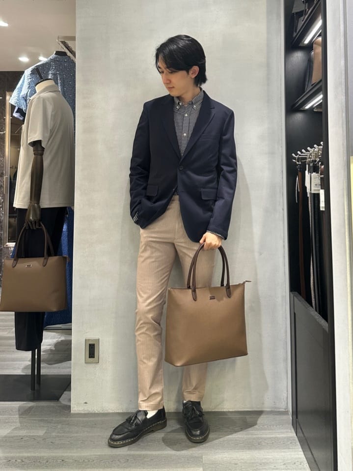 kotonaさんの「TAKEO KIKUCHI｜ピンジャージ 千鳥 ジャケット」を使ったコーディネート