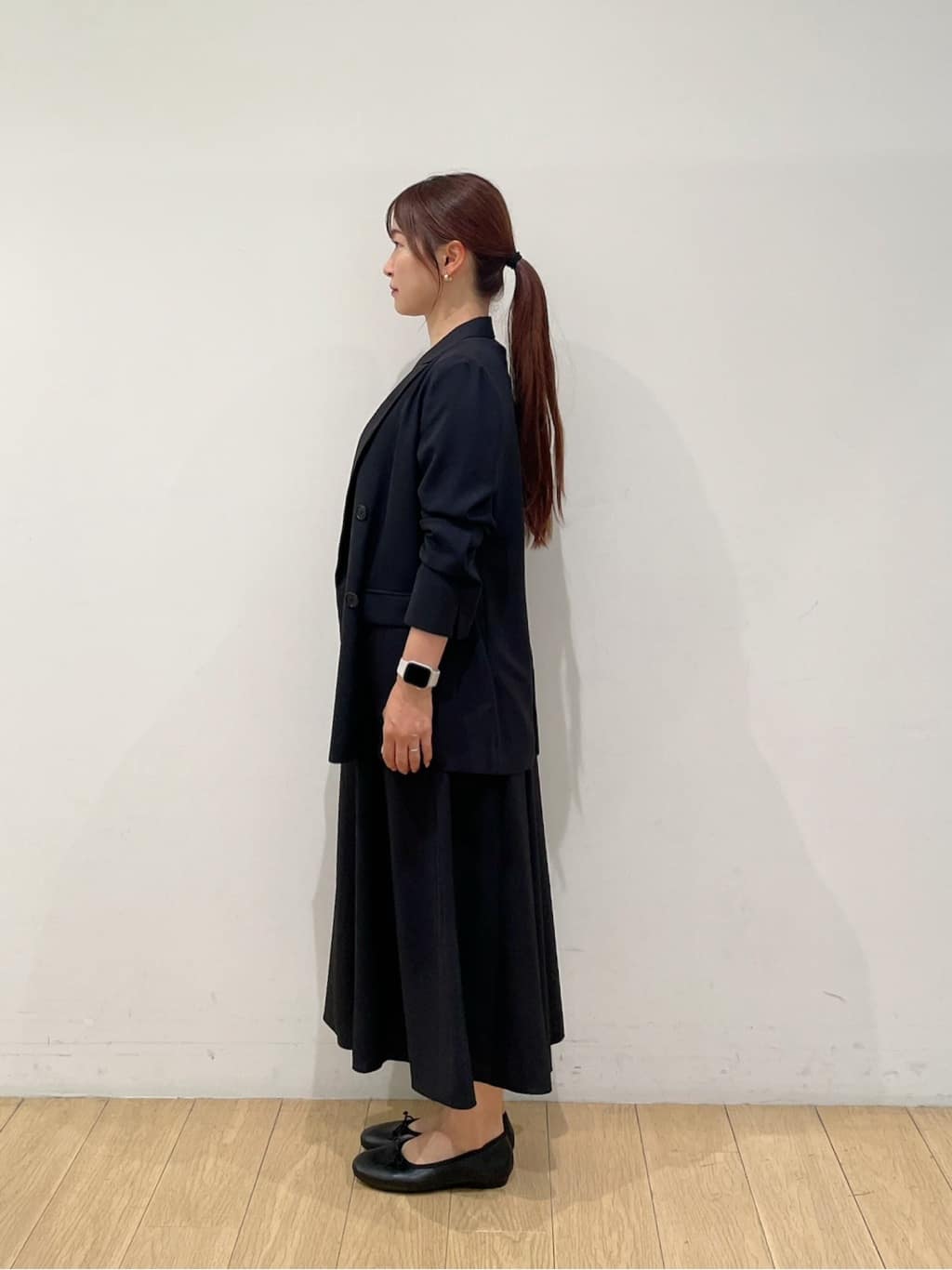 maiさんの「INDIVI｜【美シルエット】ノースリーブワンピース」を使ったコーディネート