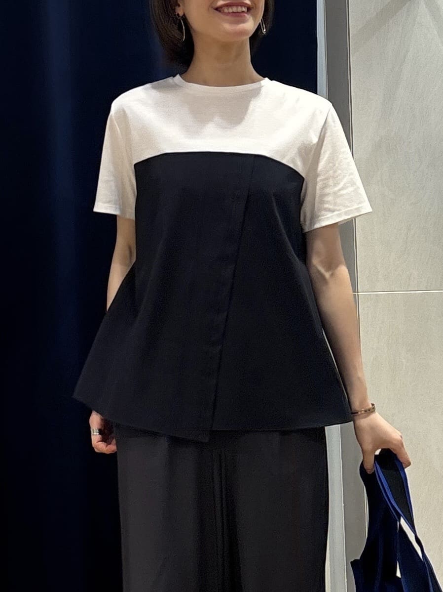 kanaeさんの「INDIVI｜【洗える】ビスチェレイヤード風トップス」を使ったコーディネート