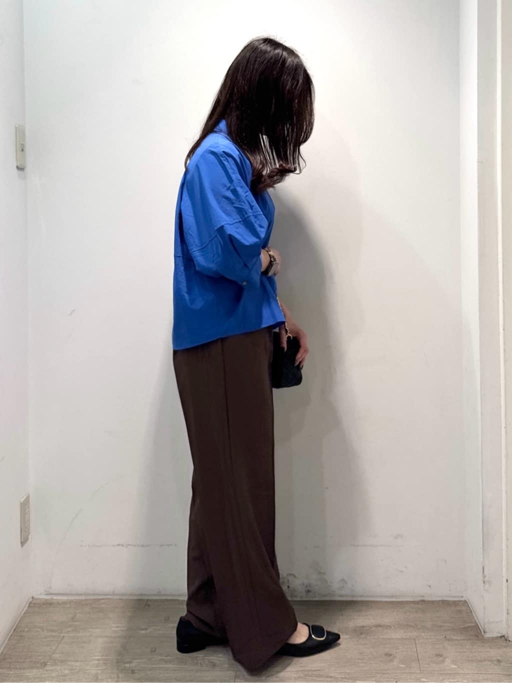 yuicciさんの「OPAQUE.CLIP｜切替フォルムシャツ【洗濯機洗い可】」を使ったコーディネート