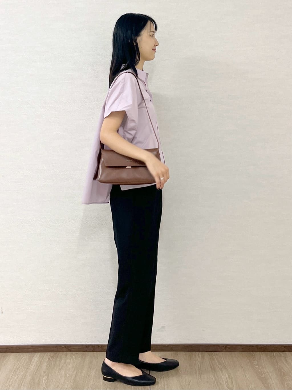 sachikoさんの「OPAQUE.CLIP｜《andGIRL掲載》リラクシーシャツ【洗濯機洗い可】」を使ったコーディネート